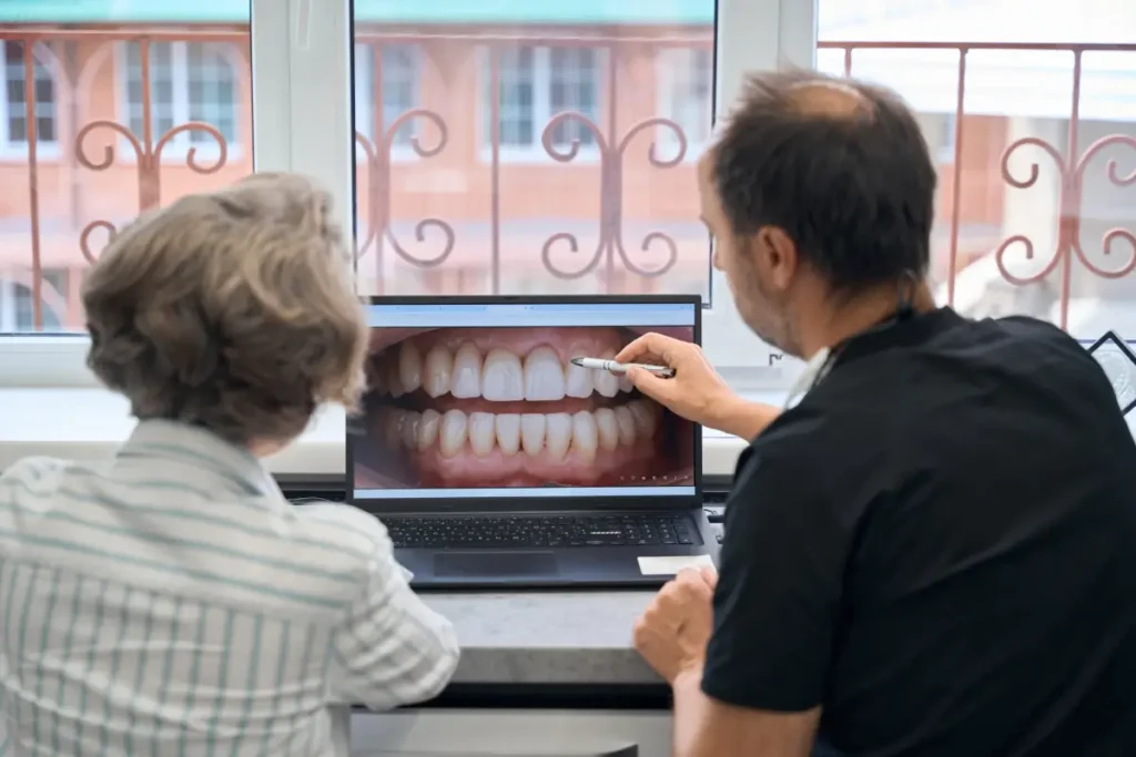 Broken tooth restoration with a same-day porcelain crown
