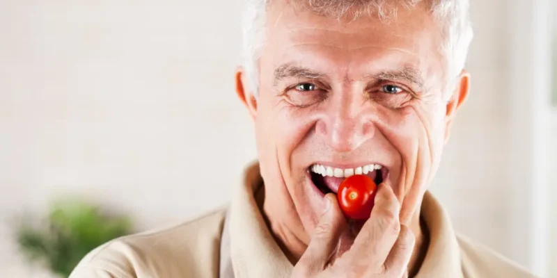 Loose dentures while eating